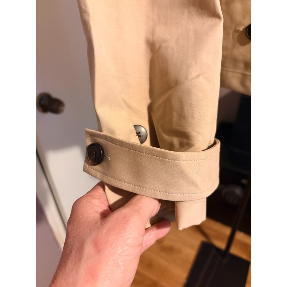 Beautiful Nordstrom Tan Crop Jacket with Pockets Sz S - Picture 3 of 9